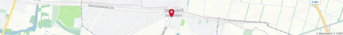 Kartendarstellung des Standorts für Stadt-Apotheke Gerasdorf in 2201 Gerasdorf